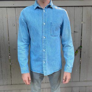 A.P.C. Men's Denim Victor Overshirt (Medium)